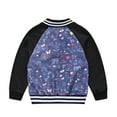 thumbnail image 3 of CUZIBR Toddler Boys Girls Winter Soft Coats Jackets Long Sleeve Fashion Flower Prints Hooded Tops Versatile Dailywear For Child, 3 of 6