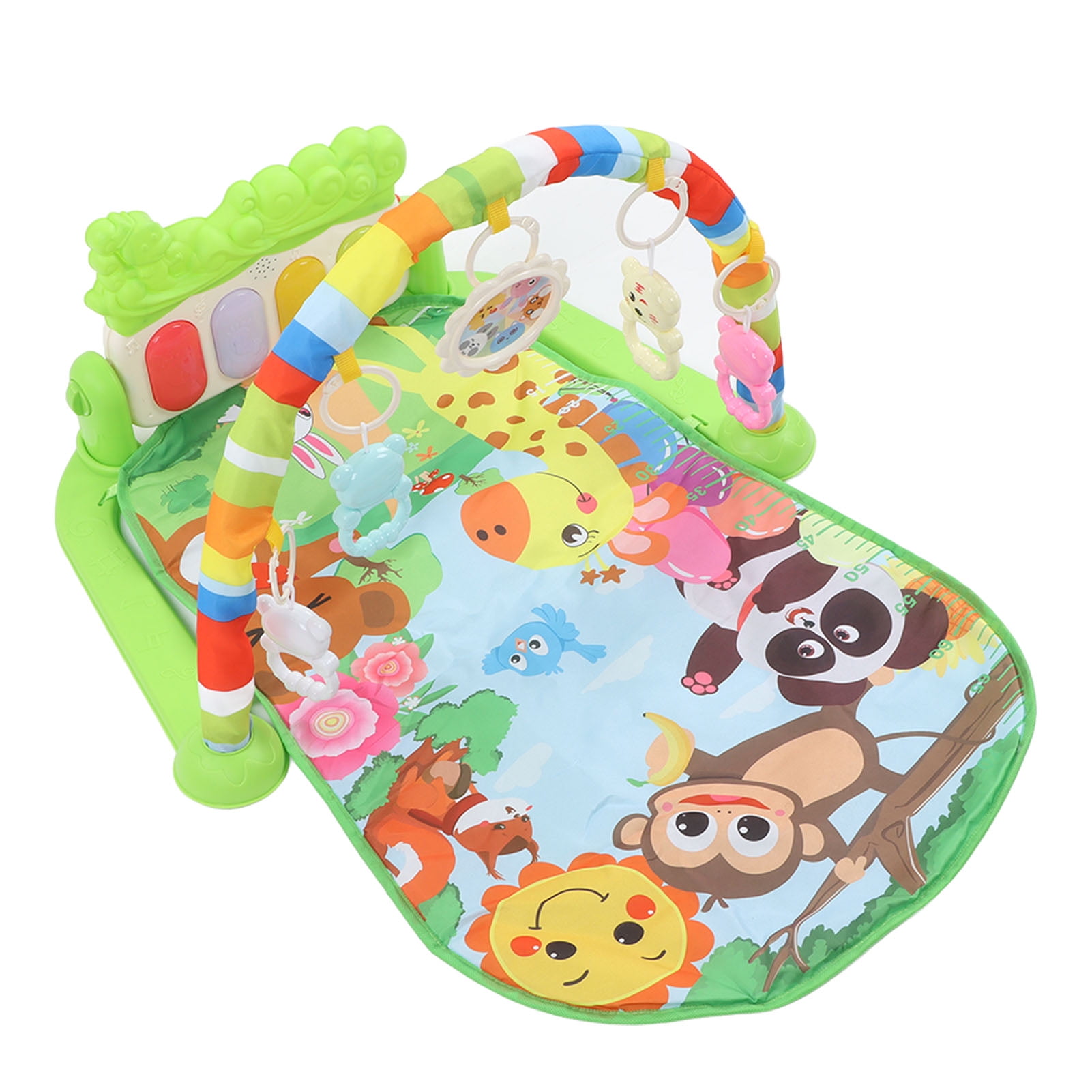 Xirurus Baby Kick Play Piano Educational Infant Gym Mat Soft Removable Activity Center with Music