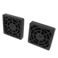 thumbnail image 2 of 40mm Desktop Computer Fan Dust Filter Grills Dustproof Case Cover, Plastic Square PC Fan Dust Mesh, Black - 2 Pack, 2 of 6