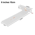 thumbnail image 3 of Invisible Bracket Wall Mounted Thickened Wall Storage Rack Desk Shelf Bracket 6 Inches, 3 of 6