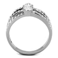 thumbnail image 4 of Silver Womens Ring Anillo Para Mujer Stainless Steel Ring with Top Grade Crystal Vasto, 4 of 4