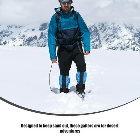 Worgeous 1 Pair Waterproof Hiking Gaiters Snow Gaiters Adjustable Leg Protectors Snake Leggings