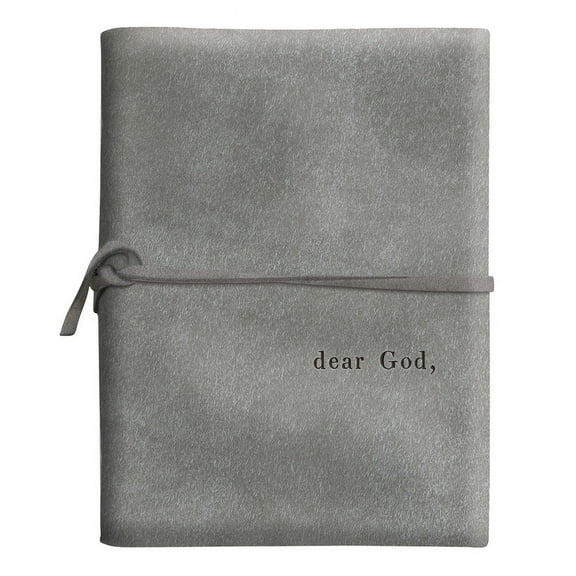 9x7 Suede Journal-Dear God (Hardcover)