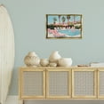 thumbnail image 3 of Stupell Industries Palm Springs Swimming Pool Landscape & Nature Painting Gold Floater Framed Canvas Art Print Wall Art, 25 x 17, 3 of 10