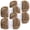 Brown, variant on NORVIAN 3 Skeins Long-Haired Faux Mink Fur Yarn, #6 Super Bulky 100% Polyester Fuzzy Imitation Mink Yarn, 100g(3.53oz), 50m(54.68yds)Per Skein
