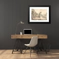 thumbnail image 4 of Søren L. Lange 24x18 Black Modern Framed Museum Art Print Titled - Liselund (1796), 4 of 5