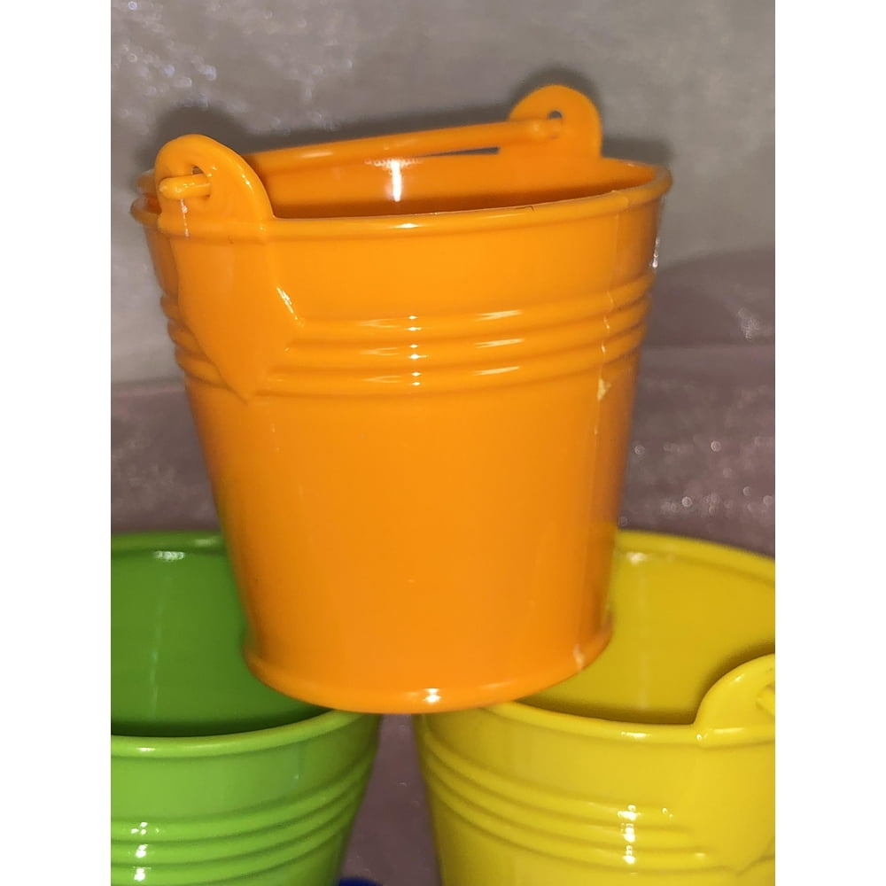 Charmed Mini Beach Sand Plastic Buckets Party Favors Candy Box Baby