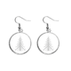 thumbnail image 1 of Arbol de navidad origami blanco resumen Pendientes pendientes de plata colgantes joyas señora Unbranded M, 1 of 3