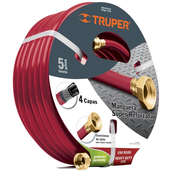 Manguera de Riego Truper 1/2 Pulgadas con 25 Metros de Largo