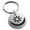 Silver, variant on Stainless Steel Aztec Harmony Rune Engraved Small Medallion Circle Charm Keychain Keyring