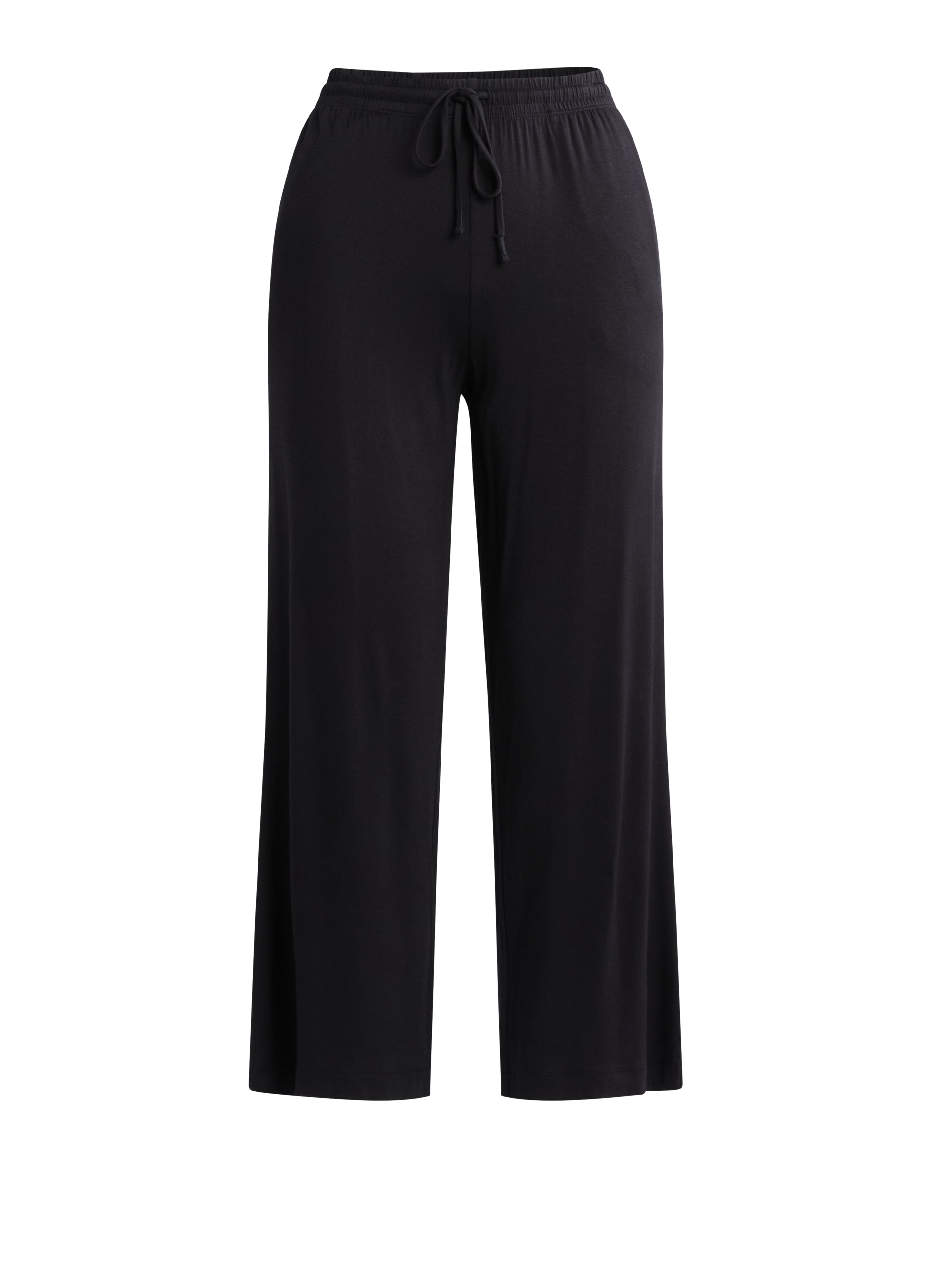 Joyspun Women’s Sleepwear Knit Cropped Pajama Pants, 25'' Inseam, Sizes S-3X