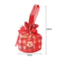 thumbnail image 4 of Handheld Christmas Eve Apples Gift Box Portable Canvas Christmas Gift Apples Candy Drawstring Bag for Christmas New Year Party, 4 of 4