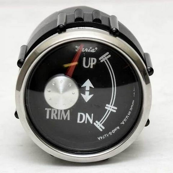 Faria Boat Trim Gauge GP5605A | Mercury 2 Inch Silver Black