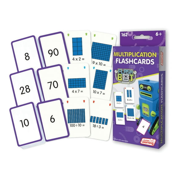 Multiplication Flashcards Junior Learning for Ages 5-6, Kindergarten Grade 1 Learning,  Math, Perfect for Home School, Educational Resources