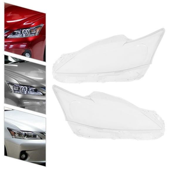 For 2012-2017 Lexus CT200h Pair Headlight Lens Covers Headlamp Covers Left Right