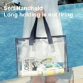 thumbnail image 7 of Vrorvz Extra Large Transparent Swimming and Beach Bag Thick PVC Handheld Tote with Zipper Suit for Travel Storage and Personalized Gifts for Women and Bridesmaids, 7 of 7