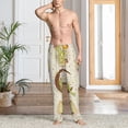 thumbnail image 6 of Lsque Frogs Print Men's Pajama Pants, Lounge Pant - Comfortable Home Wear,Elastic Waistband, Stylish Design-Small, 6 of 9