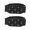 Black, variant on Jkung 1 Pair Ice Cleats 7 Spikes Adjustable Fastener Tape Portable Anti-slip Winter Outdoor Climbing Hiking Shoes Boots Ice Snow Grips Crampons Gripper