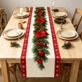 thumbnail image 5 of Antqov Christmas Table Runner, 13x72" Winter Xmas Holiday Table Runners Washable Seasonally Christmas Tablecloth for Home Kitchen Dining Party Decor, 5 of 6