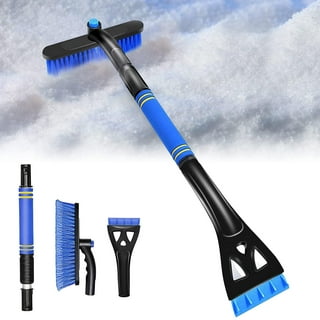 Snow Moover 58 Extendable Snow Brush with Squeegee, Ice Scraper and Foam  Grip