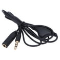 thumbnail image 4 of Auricular en Línea Cable Control Volumen A F Adaptador Audio Estéreo 3 5 Mm, 4 of 9