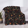 thumbnail image 3 of Rateoe Pumpkin Plant Garden Pattern Flannel Throw Blanket, Ultra-soft Blanket for Bed, Couch, Car, Hypoallergenic Anti-pilling blanket-60"x50"(Horizontal), 3 of 6