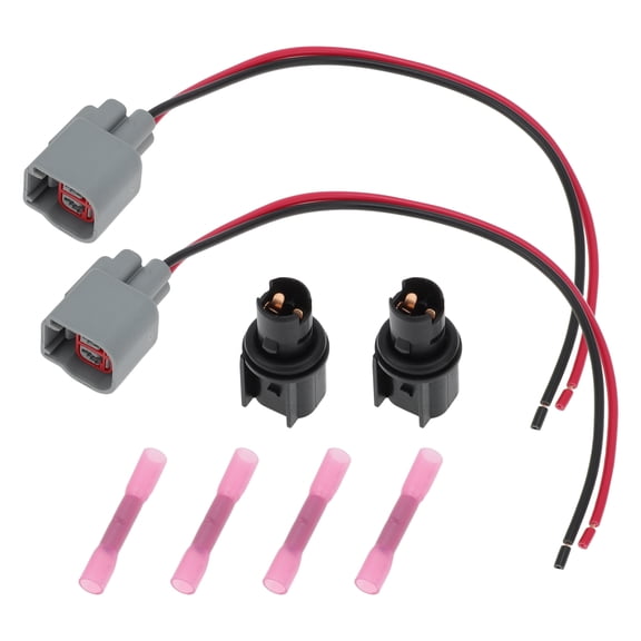 Unique Bargains 2set Side Marker Light Bulb Socket Pigtail Harness for Ford for Mustang 2005-2023 Parking Lamp Connector Plug Wiring for Ford for Ranger Maverick No.6R3Z-13411-BA/6R3Z13411BA