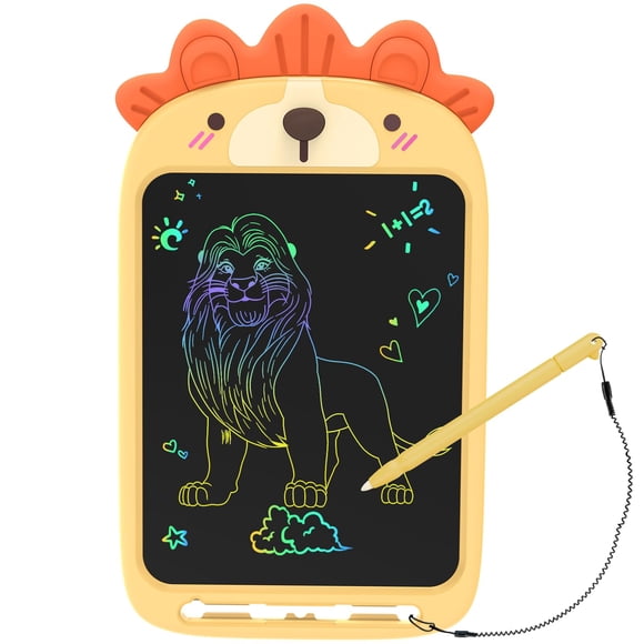 Tableta de escritura LCD CHAFEGY, pizarra borrable para garabatos de 10 pulgadas, Lion