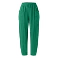 thumbnail image 4 of Womens Trousers Casual Pants for Women Green Pants Women Lightweight Summer Pants Women Wide Leg Pants for Women Fall Pants, 4 of 4