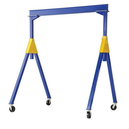Vestil FHSN-10-15 15 ft. Fixed Height Steel Gantry Crane, 10000 lbs - 135.06 x 64.5 x 179.75 in.