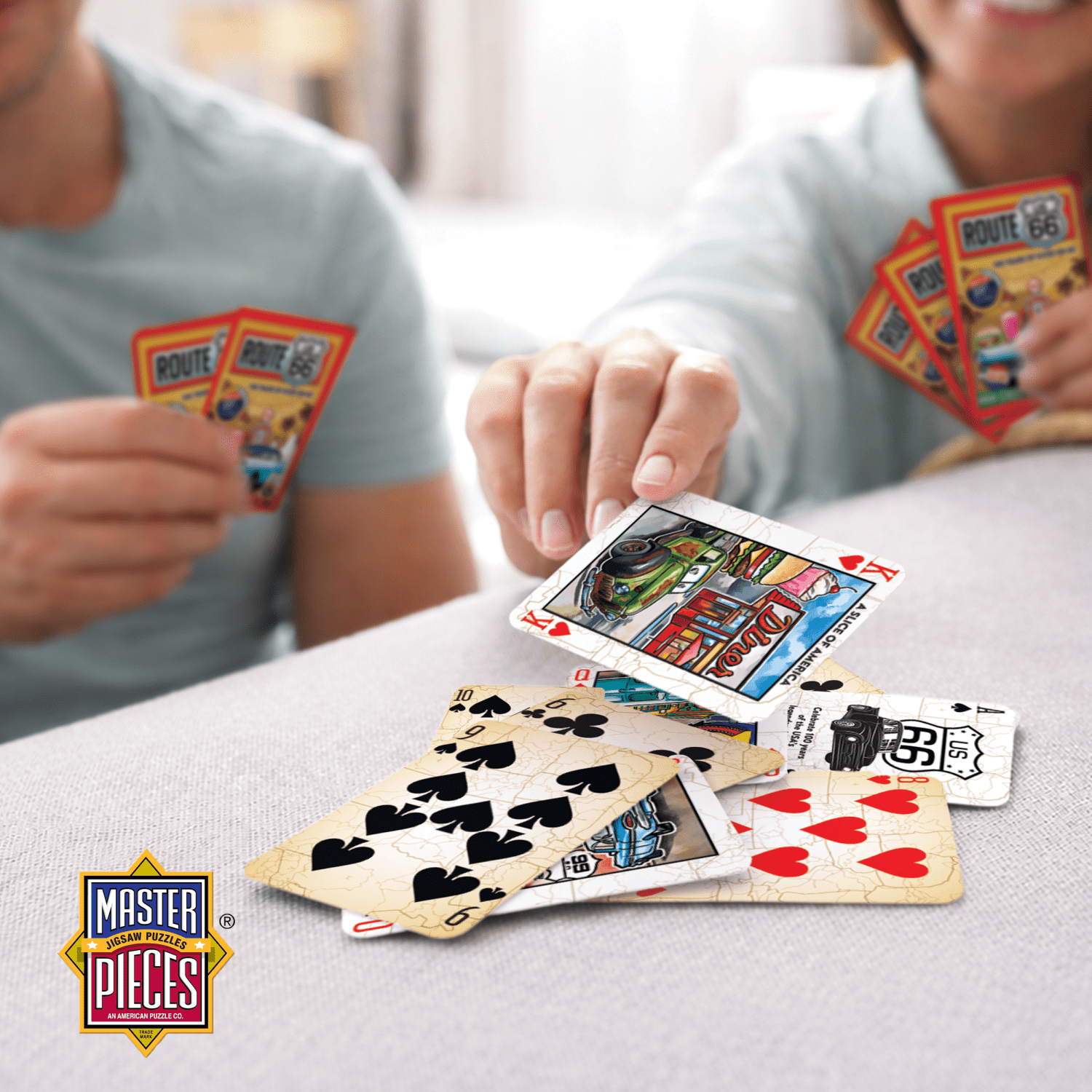 MasterPieces Officially Licensed Route 66 Playing Cards - 54 Card