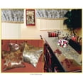 thumbnail image 2 of Signature Jacquard Lily Design 60" X 15" Window Valance - Brown / Silver, 2 of 2