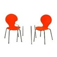 thumbnail image 1 of Giftmark 3012O Modern Childrens Table and  2 Chair Set with Chrome Legs - Orange, 1 of 1