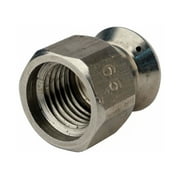 MTM Hydro 1/4 Button Nose Laser Fixed Sewer Hydro Jetter Nozzle 6.5 Orifice