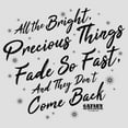 thumbnail image 2 of Women's The Great Gatsby All the Bright Precious Things Quote Racerback Tank Top White Heather 2X Large, 2 of 4