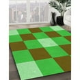 thumbnail image 3 of Ahgly Company Machine Washable Indoor Rectangle Transitional Neon Green Area Rugs, 8' x 12', 3 of 7