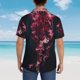 thumbnail image 4 of Balery Mesmerizing Pink Jellyfish Camisas hawaianas de manga corta para hombre, camisas playeras de corte holgado, camisas de vacaciones con botones,Medium, 4 of 7