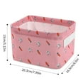 thumbnail image 2 of Foldable Canvas Fabric Storage Bins Basket Clothing Toys Storage (4PCS), 2 of 6
