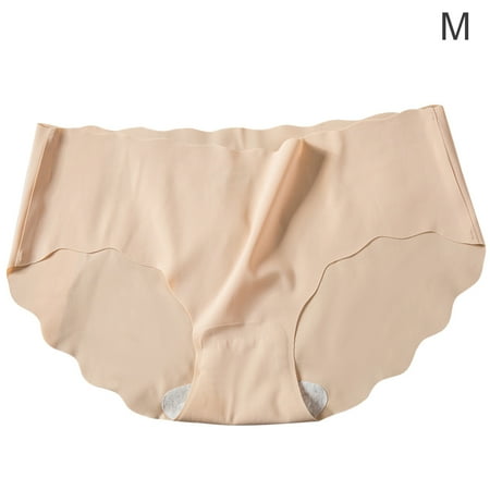 

Women Underwear Seamless Low Waist Briefs Color Panties Solid