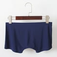 thumbnail image 3 of Mens Underwear Men's Pure Color Ice Silk Seamles Underwear Fashionable Sexy Underwear, 3 of 4