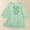 Green, variant on TYGHBN Women's Vintage Linen Embroidered Shirt V Neck Simplicity Solid Color ¾ Sleeve Top Women Summer Top Womens Long Sleeved Tee Shirt Tees Women Short Sleeve Athletic Shirt Women Long Sleeve