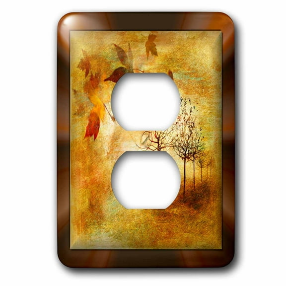 3dRose, Autumn Melancholy, 2 plug outlet cover