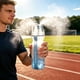 thumbnail image 1 of Botella de agua portátil de 17 oz con función de rocío, aislada, ligera, a prueba de fugas, para actividades al aire libre, deportes, gimnasio y uso diario., 1 of 6