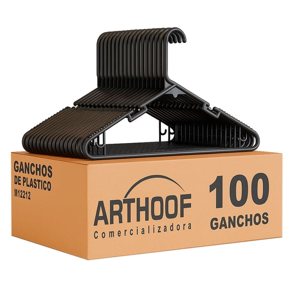 Ganchos para Ropa Art Hoof 100 piezas Resistente Para Todo Tipo de Ropa