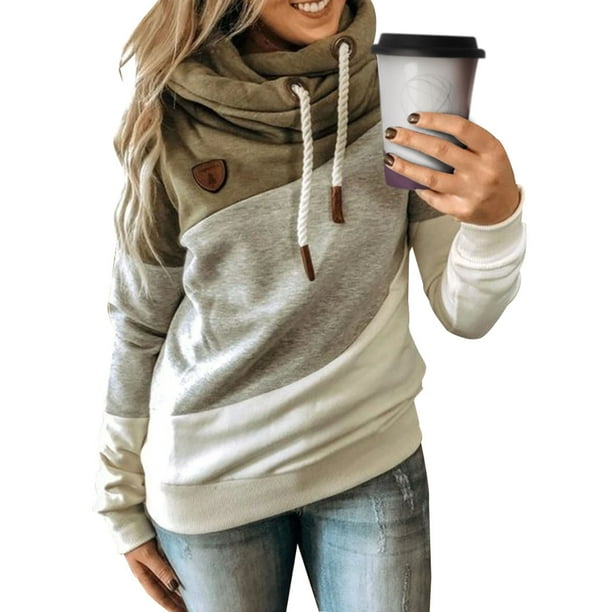 HiMONE Plus Size Hoodies for Women Casual Lightweight Drawstring Cowl