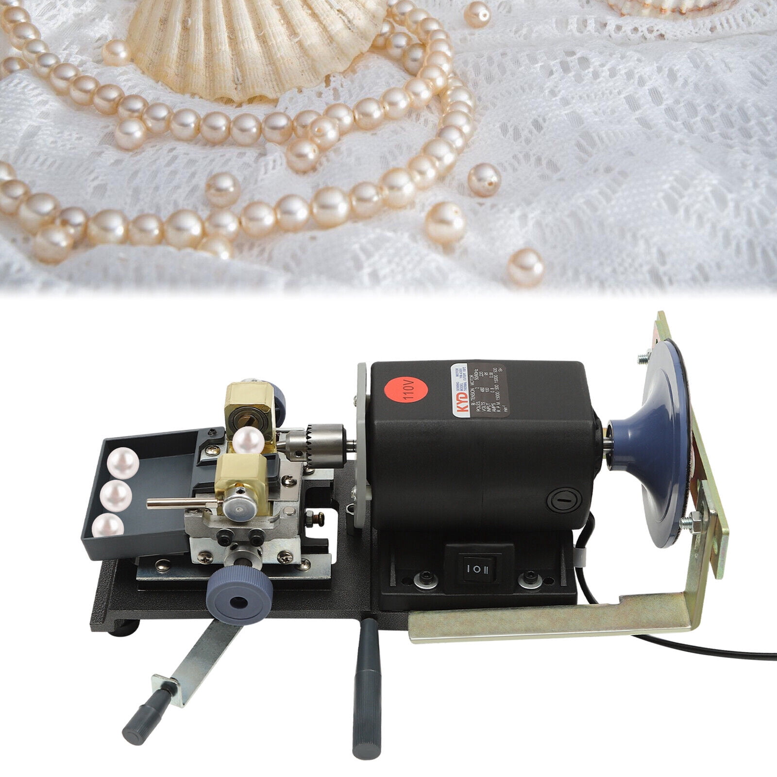 TFCFL Pearl Holing Drill Machine Electric Pearl Amber Jewelry Tool Drilling Machine