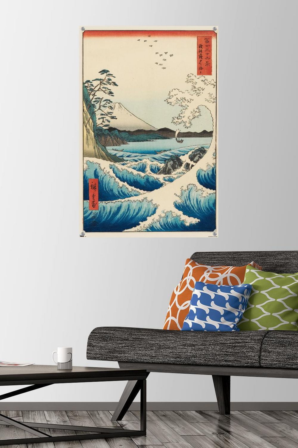 Hiroshige - La mer à Satta