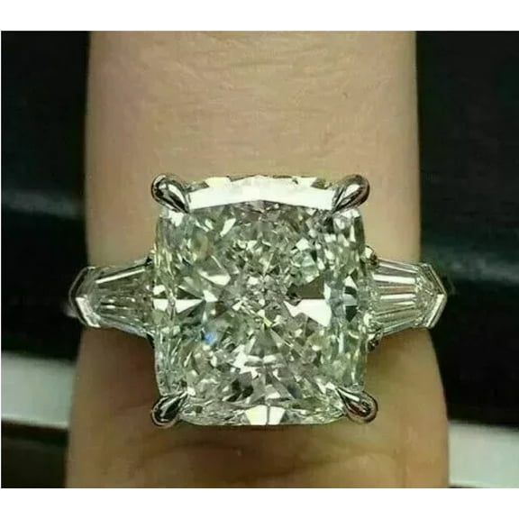 2Ct Lab Created Diamond Women's Solitaire Engagement Ring 14K White Gold Over