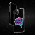 thumbnail image 6 of DistinctInk Clear Hybrid Case for Apple iPhone 13 Pro Max (6.7" Screen) - Think Before Speak - Lightweight Grip, 6 of 9