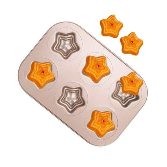 Tizuqe Innovative Cake Mould Pie Mold Star Shape Cake Pans Carbon Steel Material Bread Baking Pans Kitchen Bakeware for Baking